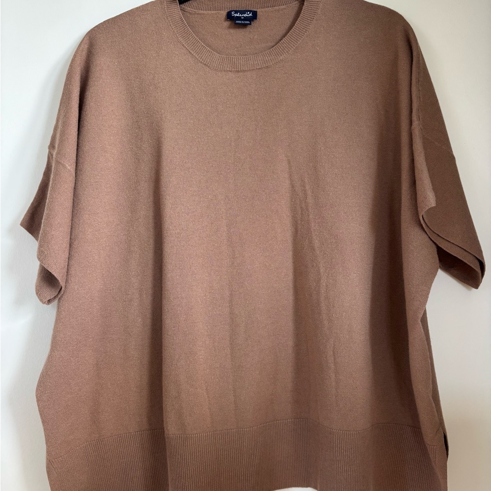 Splendid Tan Knit Top